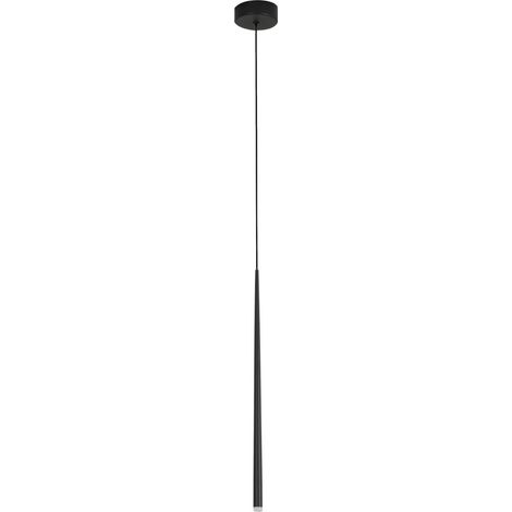 Merano Burnaby Slim Suspension Plafonnier Sandy Noir Aluminium LED 1x3W 180Lm 3000K