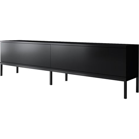 Mobile TV 2 ante ribaltabili nero L180 cm - LORD (1/5)