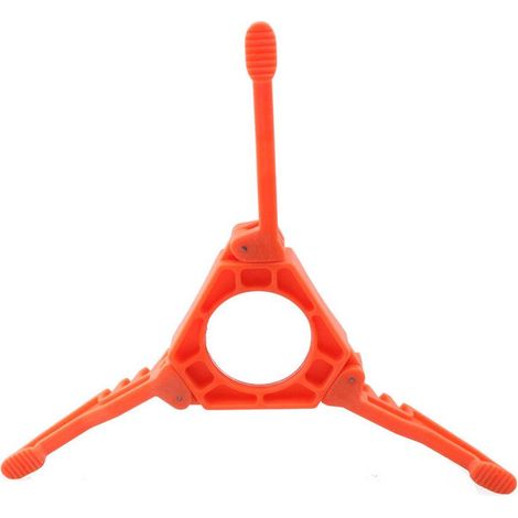 Non-slip ABS gas cartridge stand, foldable gas stove stand, cartridge holder, versatile portable tripod for camping, hiking and picnics – Orange (1/5)