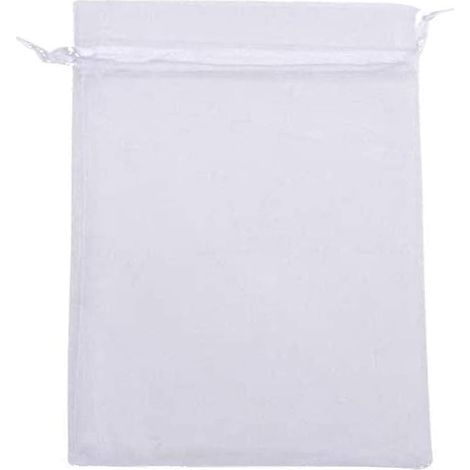 30 Pièces 30 x 40 cm Sachet Organza Blanc, Pochette Cadeau Grand Format, Sacs en Organza, pour Cadeaux, Marriage, Anniversaire (1/5)
