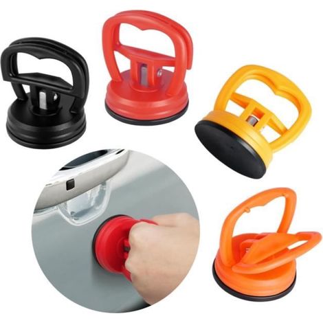 4PCS Outils de Kit Debosselage Carrosserie, Ventouse Carrosserie,Extracteur Bosses Voiture,Kit de Réparation (1/4)
