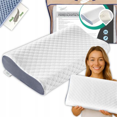 Oreiller orthopédique pour dormir sur le côté, profilé, thermoplastique, bas (1/5)
