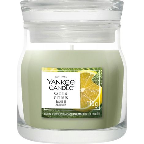 Candela Giara Piccola Sage & Citrus 110g Verde Yankee Candle