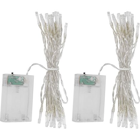 2er-Pack Lichterkette mit LED-Weihnachtsdeko für festliche Anlässe (1/5)