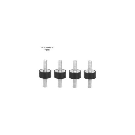 Fafeicy ports en Caoutchouc M6, Anti Vibration Silentblock, Voiture Bateau Canettes de Éléments d'Amortissement Pour Vibration et Contrôle du Bruit, Plot Anti Vibration (VV20 10 M6 18)