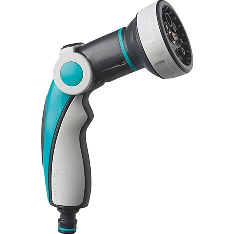 GF - PISTOLA PER IRRIGAZIONE CON CIPOLLAJET PREMIUM PLUS A 8 GETTI - COLORE AZZURRO/NERO/GRIGIO