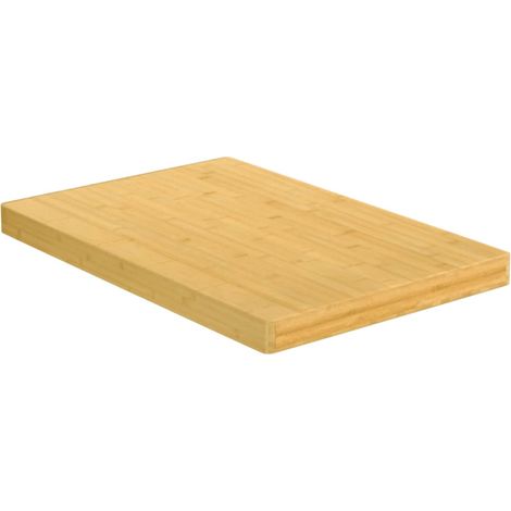 Plateau de Table en Bambou Verni pour Table Basse ou Console Bords Arrondis 60 x 100 x 4 cm (1/4)