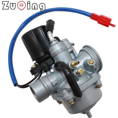 Carburateur PZ19 19mm avec starter électrique, pour Yamaha 2 temps 50cc 70cc 90cc Jog ATV Scooter Quad Go-kart (1/4)