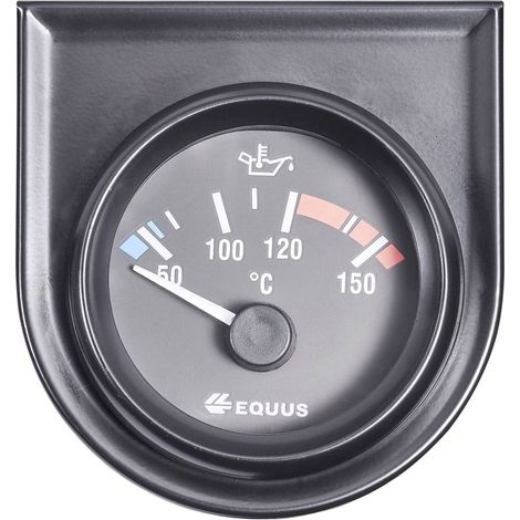 Indicatore temperatura olio e acqua Equus 842109 Strumento da incasso Campo di Misura 60 - 160 °C Standart Giallo, Ross