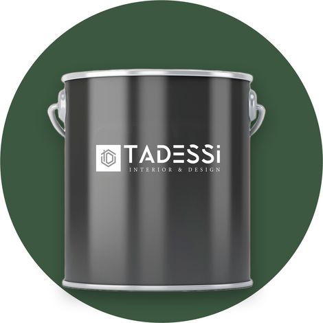 TADESSI Wandfarbe Grün - Tannengrün - abwaschbare Innenfarbe matt - Dispersionsfarbe - Geruchsarm und Lösemittelfrei
