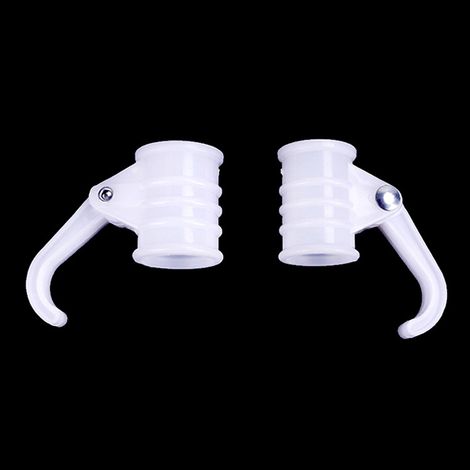 Accessoires pour Parasol en Plastique - Diamètre ø intérieur 19MM-22MM (Lot de 2)- Couleur Blanc (1/5)