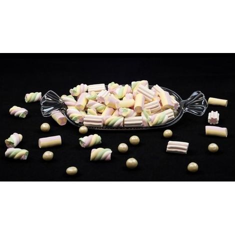Bigiemme Set 3 Vassoi Plastica Trasparente Caramella 38 x15 Cm