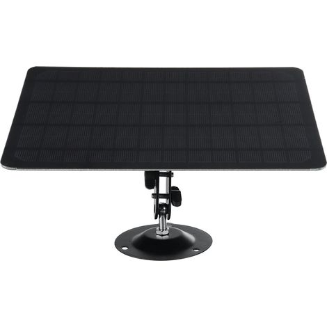 Panneau solaire USB 10W 6V, Rotation à 360 degrés, plaque murale en silicium monocristallin étanche à la pluie pour appareil photo (1/5)