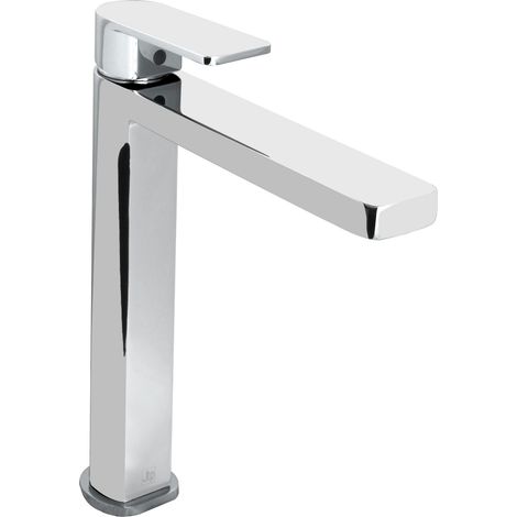 JTP Form Single Lever Tall Basin Mixer Tap Deck Mounted - Chrome (1/2)