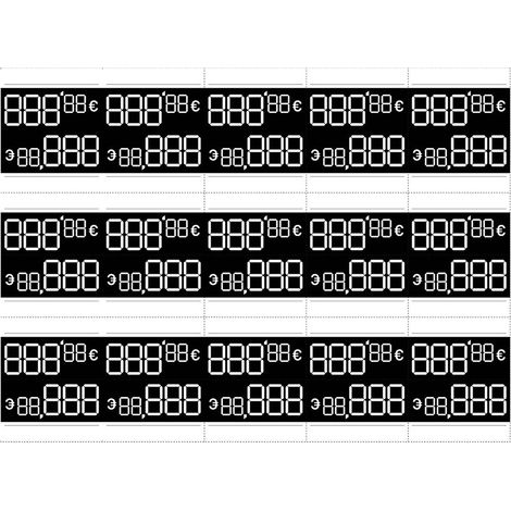Etichette Prezzo Personalizzabili, 54 x 33 mm