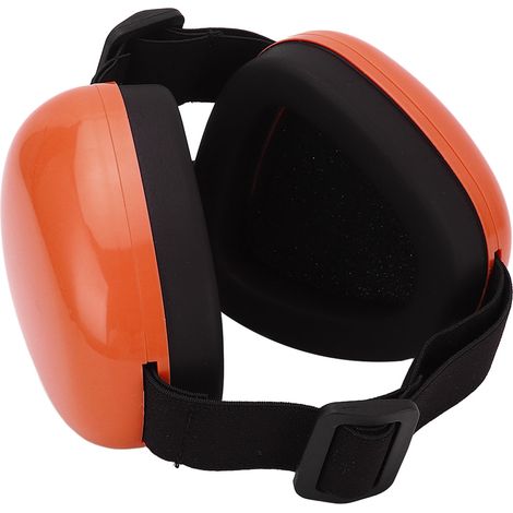 Casque antibruit pour chien, réglable, protection auditive, réduction de l'anxiété, idéal pour les feux d'artifice, taille M, orange. (1/5)