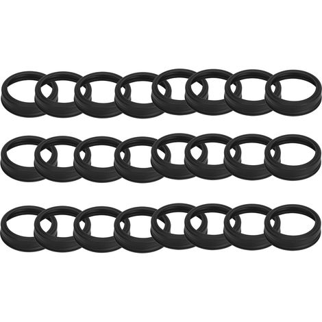 24 pièces couvercles ronds en fer 70mm pour bocaux Mason, couvercle fendu noir mat pour bocaux à large ouverture (1/5)