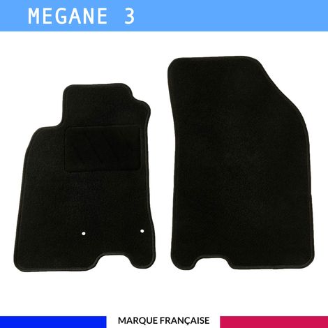 Tapis de sol voiture - Sur mesure pour  Renault MEGANE 3 (11/2008-01/2016) - Antidérapant - Tapis de sol avant 2 pièces (1/4)