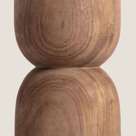 Lampada da Tavolo Legno Dallas Bianco (1/5)