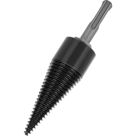 Foret conique à tige ronde pour bois de chauffage, accessoires pour fendeuse de bois manuelle, 32 mm