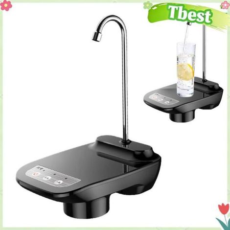 Tbest Distributeur de bouteille d'eau électrique Distributeur d'eau en bouteille électrique, pompe à eau potable table accessoire (1/4)