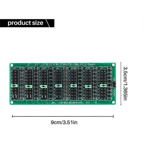 7 Decade 1R - 9999999R SMD Widerstands-Schiebewiderstandsplatinenmodul 200V--