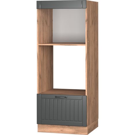 Set mobili bagno Fame-Line, Grigio scuro, 60 cm, Vicco
