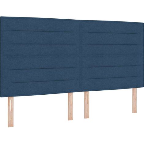 Maison Exclusive - Boxspringbett mit Matratze mit LED Blau 180 x