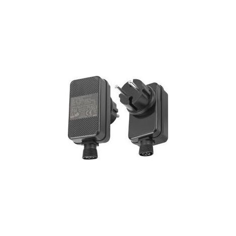 NALOOKAMIC Lot de 2 adaptateurs d'alimentation LED 12 V 2 A 24 W : étanche IP44 adaptateur CA pour éclairage de jardin, adaptateur secteur, adaptateur de prise UE pour éclairage de Noël, réseau lumine (1/5)
