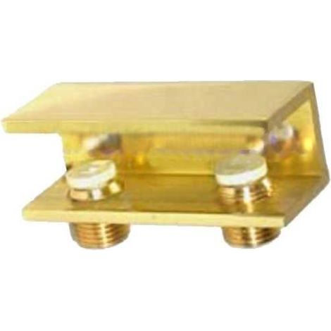 Estante de cristales con abrazadera de latón 15x25