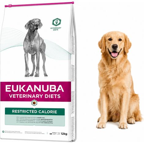 Eukanuba Veterinary Diets Alimento secco per cani a ridotto contenuto calorico, confezione da 12 kg (1/2)