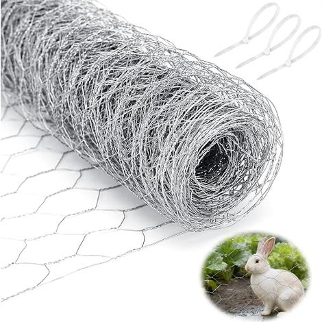 Chicken Wire Mesh, Anti Rodent Wire Mesh 0.4 x 12 m, Hexagonal Mesh (1/5)