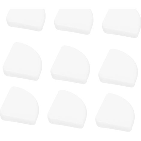 50 protège-coins pour meubles, plastique, blanc, pour meubles (1/5)