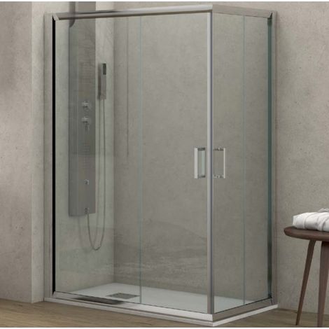 Cabine de douche rectangulaire NEW FLORA 100 70x100 H.180 cm