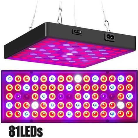 Filiyano-Panneau horticole LED Rosnek 12W 81 LED à spectre complet pour semis et floraison, multicolore (1/5)