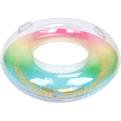 Bouée gonflable colorée pour enfants, idéale pour les vacances à la plage