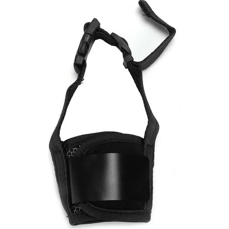 Muselière chien confortable réglable, facile à enfiler et nettoyer, anti-morsure et anti-ingestion, taille ajustable pour chien. (1/5)