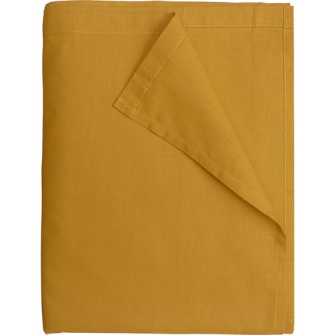 Drap Plat 240x300 cm Safran - 100% coton 57 Fils