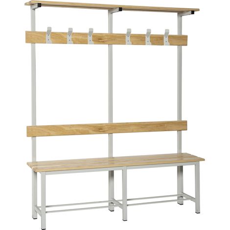 Simonrack SIMONBENCH panchina per spogliatoio grigia 1500x1800x350 mm