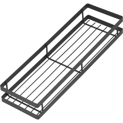 Étagère murale métallique pour épices, rangement mural, longueur 40 cm (1/5)