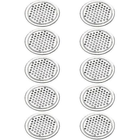 20 grilles d'aération rondes en acier inoxydable - (1/5)