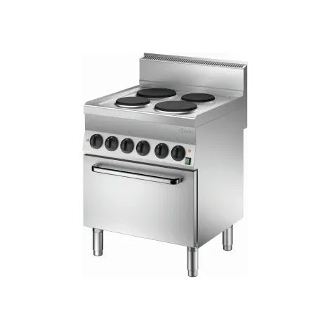 Fourneau inox électrique sur four électrique GN 1/1, 12 400 W, 400 V - TRI