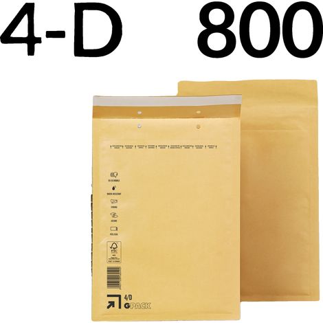 Enveloppes Bouillonnantes, Protection Durable, Matériau Écologique, 800 unités - 4-D (200X275Mm) (1/2)