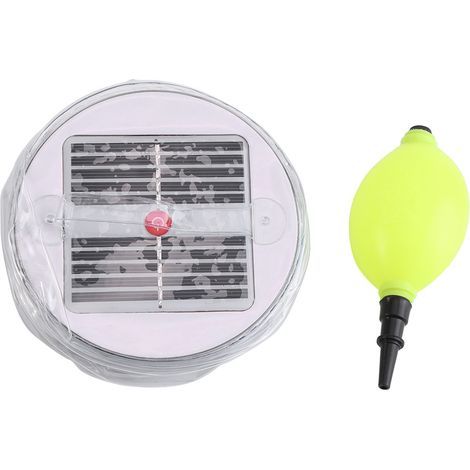 Lampe d'extérieur pliable, gonflable et étanche à énergie solaire, 10 LED, portable, pour situations d'urgence (neuve) (1/5)