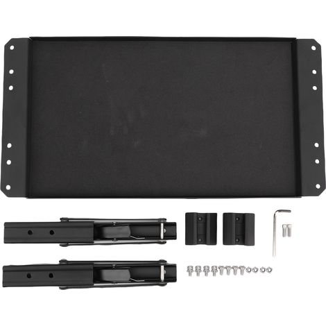 Garsent Universal-Werkzeugkasten-Seitenschrankablage – 325 mm x 195 mm. Klappbarer Werkzeugwagen, Zubehör für Werkzeugkästen, schwarz pulverbeschichteter Stahl, Ablage.