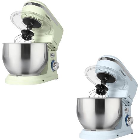 TrAdE Shop Traesio - Impastatrice Planetaria Da Cucina 1000w 5lt Con Coperchio Paraschizzi 3 Ganci 6 Velocità - (1/5)