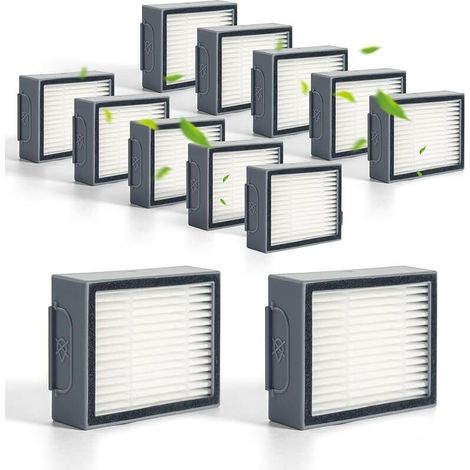 Paquete de 12 filtros de repuesto compatibles con iRobot Roomba E, I y J Series e5, e6, i1, i2, i3, i4, i5, i6, i7, i8, j5, j6, j7, j8, j9 y otras versiones de aspiradoras (no compatible con Combo J7+ (1/5)