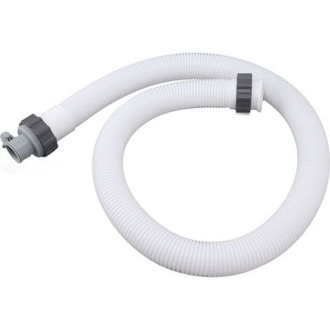 1 filtre tuyau remplacement pompe, diamètre 3,8 cm, longueur 149,9 cm, avec adaptateur, filtration en ligne pour piscine (1/5)