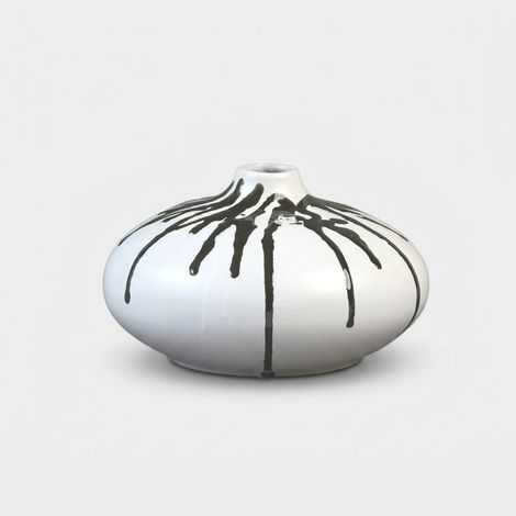 Kleine Deko-Vase aus Porzellan Monocromo (1/2)