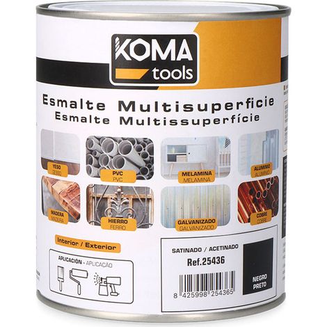 Esmalte acrílico Koma Tools Negro 750 ml Satinado (1/5)